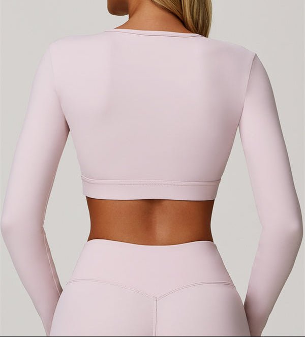 Veloura Long Sleeve Crop TopCrop Tops & TeesVOLTRA FIT