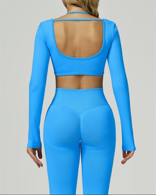 Virelle Seamless Long-Sleeve Crop TopCrop Tops & TeesVOLTRA FIT