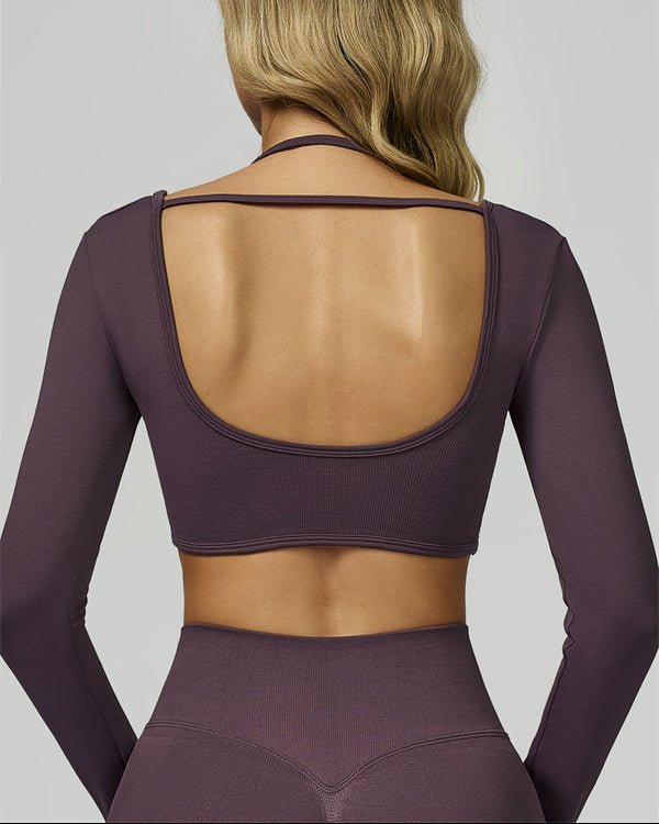 Virelle Seamless Long-Sleeve Crop TopCrop Tops & TeesVOLTRA FIT