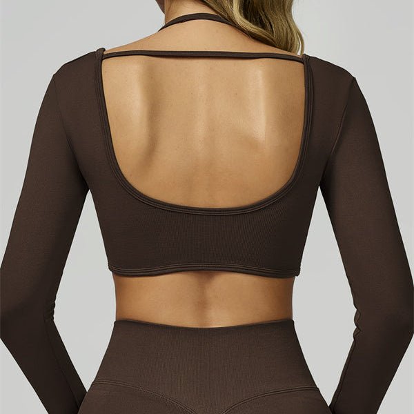 Virelle Seamless Long-Sleeve Crop TopCrop Tops & TeesVOLTRA FIT